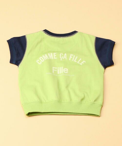 COMME CA FILLE / コムサ・フィユ ベビー・キッズグッズ | 配色３本針Ｔシャツ | 詳細1