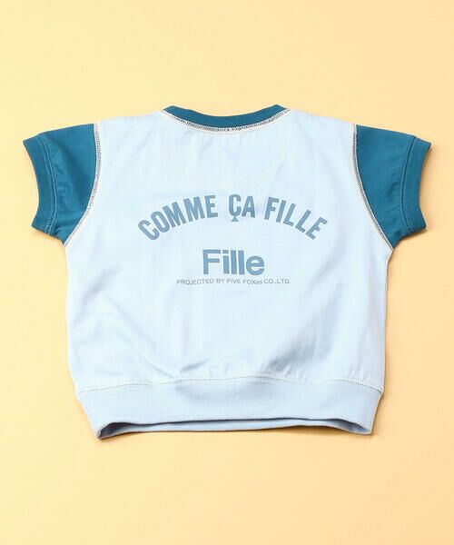 COMME CA FILLE / コムサ・フィユ ベビー・キッズグッズ | 配色３本針Ｔシャツ | 詳細2