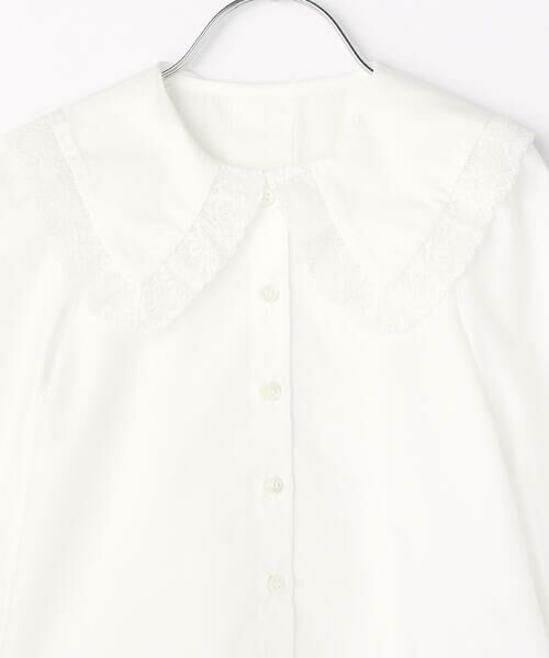 COMME CA FILLE / コムサ・フィユ シャツ・ブラウス | 大きな襟の白い セーラーカラーブラウス | 詳細2