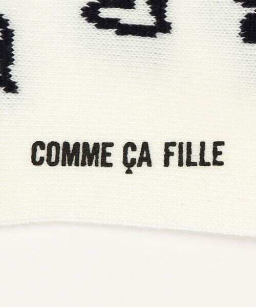 COMME CA FILLE / コムサ・フィユ ソックス | ハート柄 クルーソックス | 詳細3