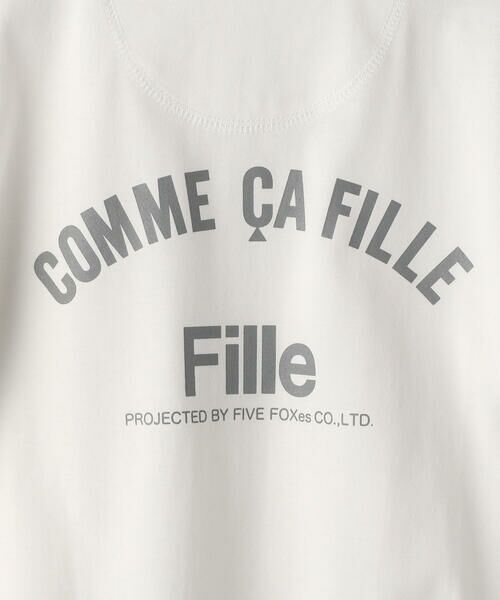 COMME CA FILLE / コムサ・フィユ Tシャツ | 度詰め天竺 プリントＴシャツ | 詳細1