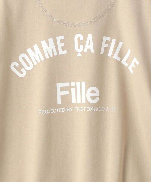 COMME CA FILLE / コムサ・フィユ Tシャツ | 〔140cm〜〕度詰め天竺 プリントＴシャツ | 詳細8