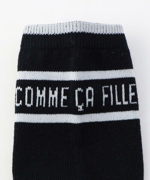 COMME CA FILLE / コムサ・フィユ ソックス | ライン入りロゴクルーソックス | 詳細6