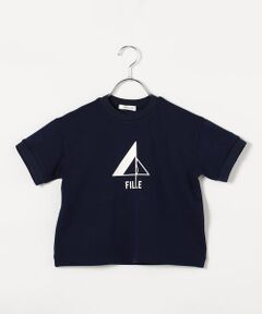 ダンボールニット ヨットプリントTシャツ