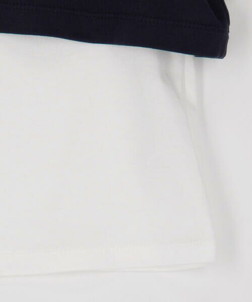 COMME CA FILLE / コムサ・フィユ Tシャツ | 【レイヤード】スムース ショートセーラー 半袖プルオーバーキャミソールセット | 詳細7