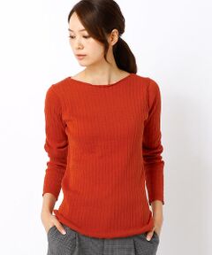 COMME CA ISM / コムサイズム ニット・セーター | ワイドリブ・ボートネックプルオーバー