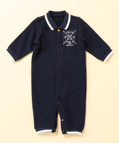 COMME CA ISM / コムサイズム ベビー・キッズウエア | スクールエンブレム風ワッペン付長袖ツーウェイオール