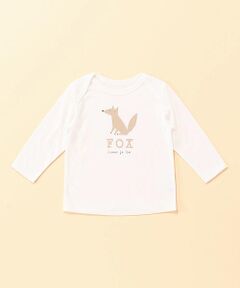 動物プリントの長袖Ｔシャツ