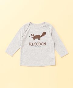 動物プリントの長袖Ｔシャツ