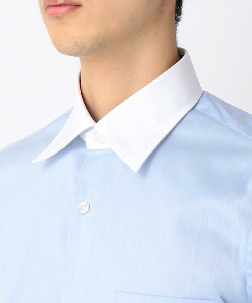 COMME CA ISM / コムサイズム シャツ・ブラウス | レギュラークレリックカラー長袖ドレスシャツ　カラーツイル | 詳細5