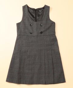 COMME CA ISM / コムサイズム セットアップ | グレンチェックジャンパースカート（１４０～１６０ｃｍ）