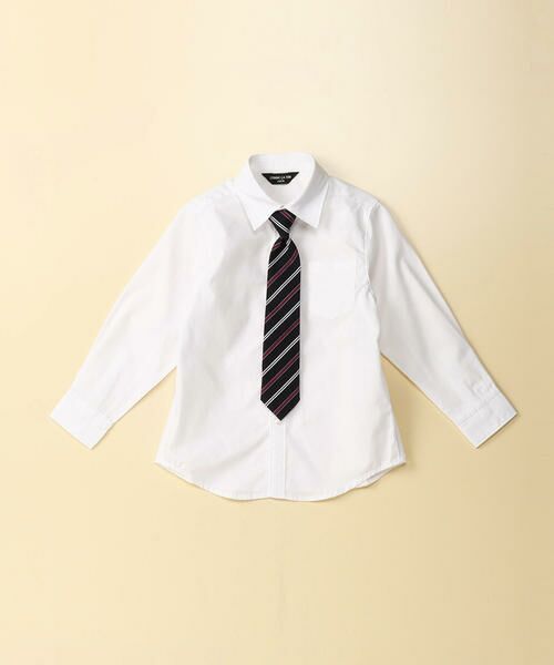 セール】 レジメンネクタイ付きシャツ（１００〜１３０ｃｍ） （シャツ