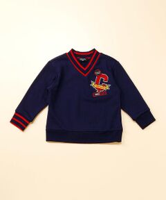 COMME CA ISM / コムサイズム スウェット | ワッペン付きトレーナー