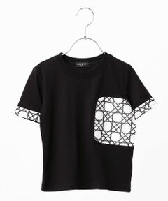 COMME CA ISM / コムサイズム Tシャツ | 切子柄使いＴシャツ