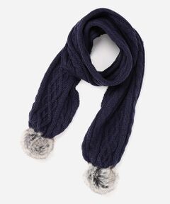 COMME CA ISM / コムサイズム マフラー・ショール・スヌード・ストール | ケーブル柄マフラー