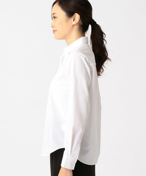 COMME CA ISM / コムサイズム シャツ・ブラウス | ドビー織りのホワイトシャツ | 詳細2