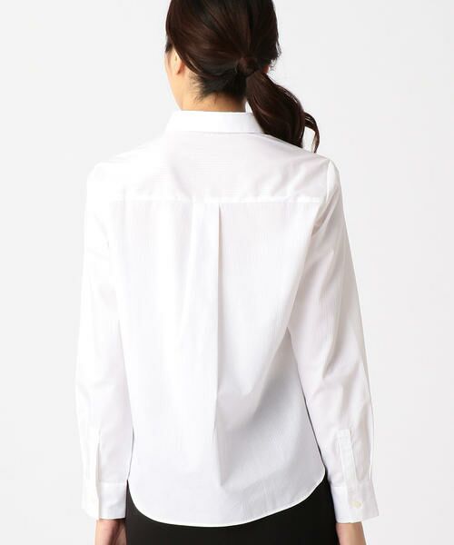 COMME CA ISM / コムサイズム シャツ・ブラウス | ドビー織りのホワイトシャツ | 詳細3