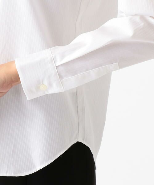COMME CA ISM / コムサイズム シャツ・ブラウス | ドビー織りのホワイトシャツ | 詳細6