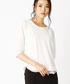 COMME CA ISM / コムサイズム シャツ・ブラウス | 袖コンシャス　きれいめカットソー