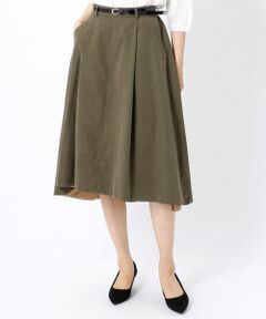 COMME CA ISM / コムサイズム ロング・マキシ丈スカート | ベルト付き フィッシュテール ミモレスカート