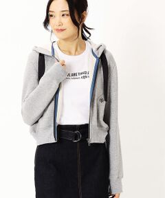 COMME CA ISM / コムサイズム パーカー | ふわふわ裏毛のショート丈パーカー