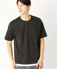 COMME CA ISM / コムサイズム Tシャツ | フェイクレイヤード ビッグＴシャツ
