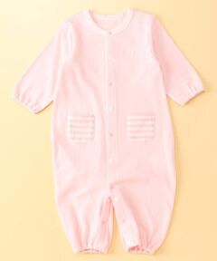 COMME CA ISM / コムサイズム ロンパース | 羽根刺繍　長袖ツーウェイオール