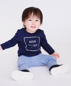 Ｔシャツ＆ストライプパンツ　ギフトセット　８０・９０サイズ　男の子向け