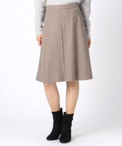 COMME CA ISM / コムサイズム ミニ・ひざ丈スカート | 〔コムサモデルズ〕カルゼツイード　フレアースカート