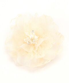 COMME CA ISM / コムサイズム ブローチ・コサージュ | オーガンジー × レース コサージュ