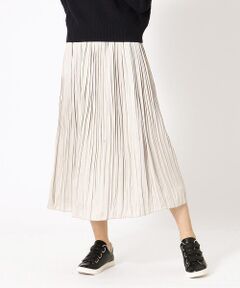 COMME CA ISM / コムサイズム ミニ・ひざ丈スカート | クラッシュ プリーツスカート