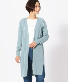 COMME CA ISM / コムサイズム カーディガン・ボレロ | タック柄 ニット カーディガン