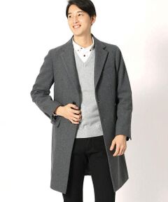 COMME CA ISM / コムサイズム ステンカラーコート | ＮＯＢＩＬＩＡウールメルトン チェスターコート