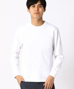 ポケット付 長袖 Tシャツ