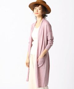 COMME CA ISM / コムサイズム カーディガン・ボレロ | フレンチリネン ロング カーディガン