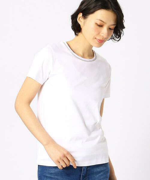 COMME CA ISM / コムサイズム Tシャツ | 〈BASIC〉アビガイル 半袖Tシャツ | 詳細1