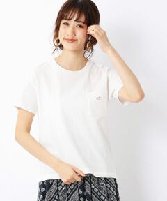 【一部店舗限定/ジェンダーレス】 ワンポイント クルーネックTシャツ