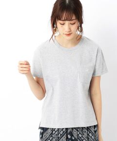 【一部店舗限定/ジェンダーレス】 ワンポイント クルーネックTシャツ