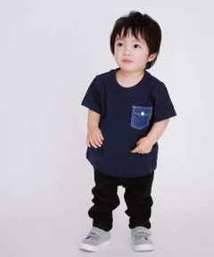COMME CA ISM / コムサイズム ベビー・キッズウエア | デニムポケット付き　Ｔシャツ