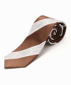 COMME CA ISM / コムサイズム ネクタイ | シャンブレー レジメンタルストライプ ネクタイ