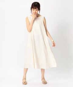 【一部店舗限定】 リネン ノースリーブワンピース アッパッパ