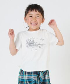 【キッズ・ベビーおそろいアイテム】プリントＴシャツ