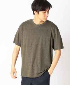 《リネン》クルーネックＴシャツ