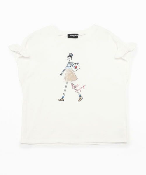 セール ガールプリント 袖リボンｔシャツ Tシャツ Comme Ca Ism コムサイズム ファッション通販 タカシマヤファッションスクエア