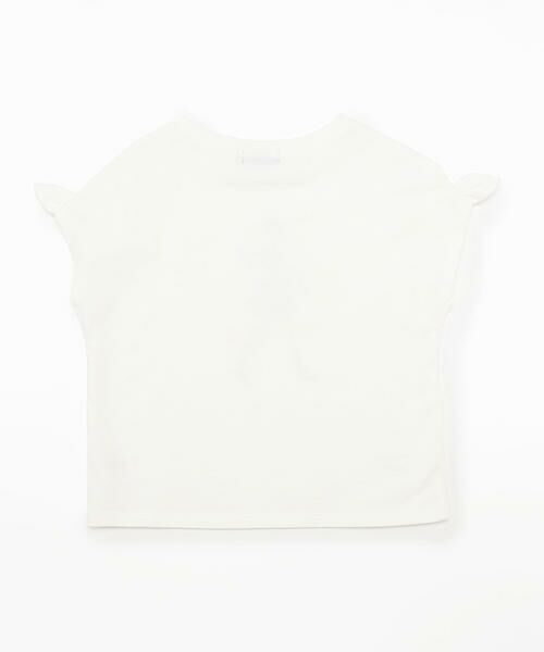 COMME CA ISM / コムサイズム Tシャツ | ガールプリント 袖リボンＴシャツ | 詳細3