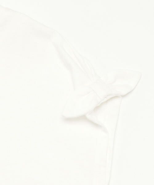 COMME CA ISM / コムサイズム Tシャツ | ガールプリント 袖リボンＴシャツ | 詳細5