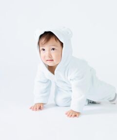 COMME CA ISM / コムサイズム ロンパース | マイクロフリース　耳付きツーウェイおくるみ(60-80サイズ)