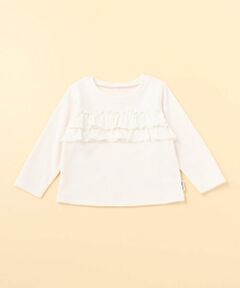 COMME CA ISM / コムサイズム ベビー・キッズウエア | フリル付き　長袖Ｔシャツ(80・90サイズ)