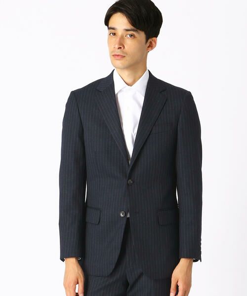 股上26cm【Casely-Hayford】dark-navyデニム セットアップ スーツ