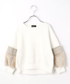 COMME CA ISM / コムサイズム スウェット | フェイクファー使い　プルオーバー